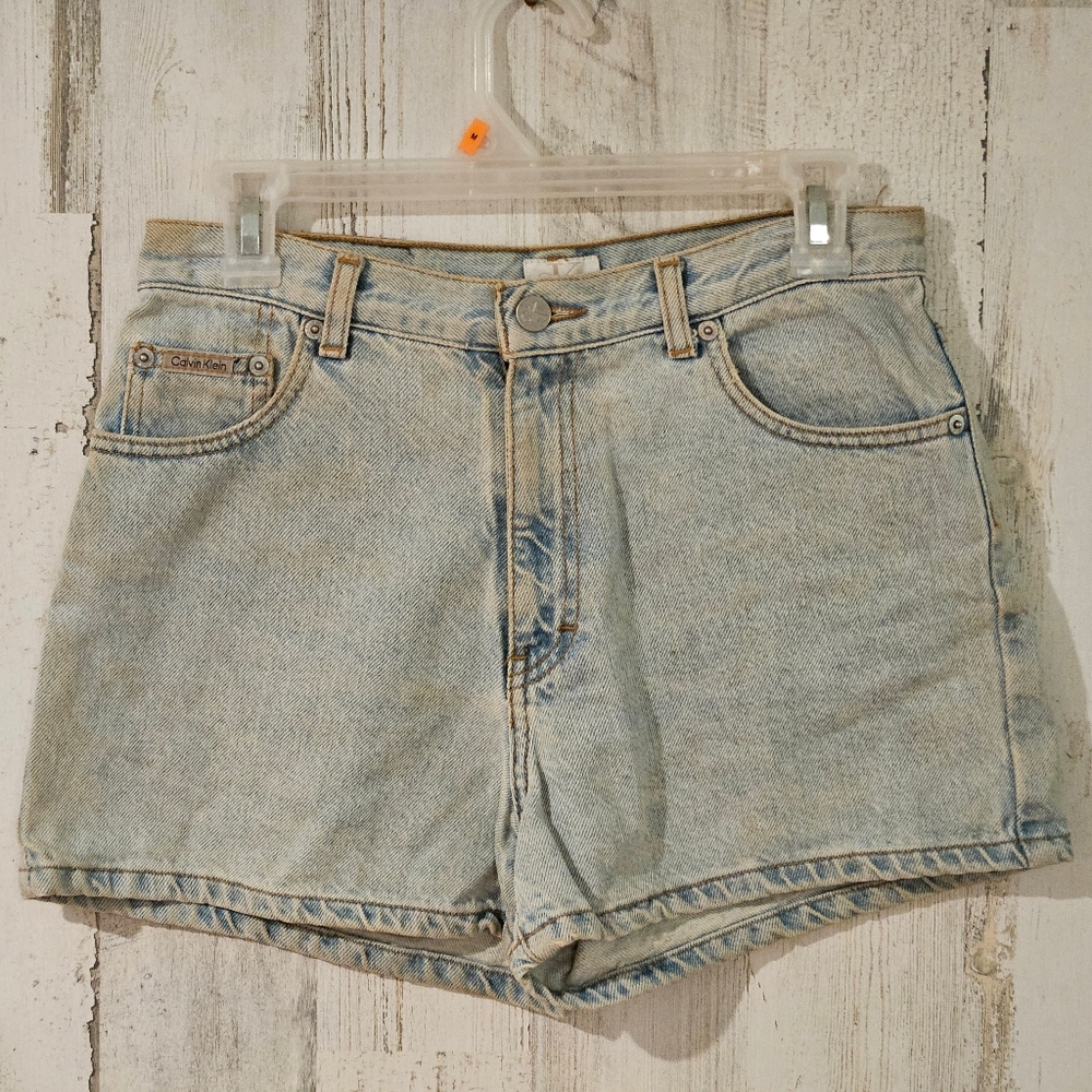 Cute Calvin Klein Jean Shorts 100% Denim Women's Size 7
